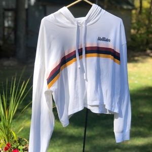NEW Hollister crop hoodie